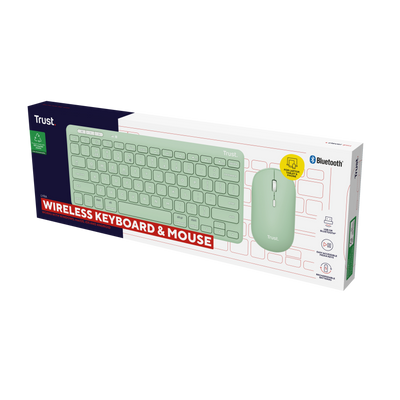Lyra Wireless Keyboard & Mouse Set - green