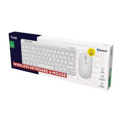 Lyra Wireless Keyboard & Mouse Set - white