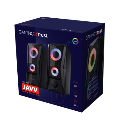 GXT 606B Javv RGB-Illuminated 2.0 Speaker Set Black