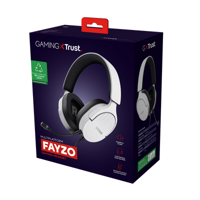 GXT 489W Fayzo Multiplatform Headset - White