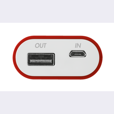 Cinco PowerBank 5200 Portable Charger - red/white
