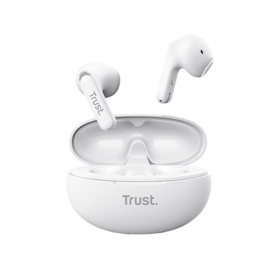 Yavi Bluetooth ENC Earphones - White-Front