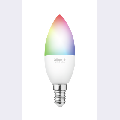 Smart WIFI LED Candle White & Colour E14-Front