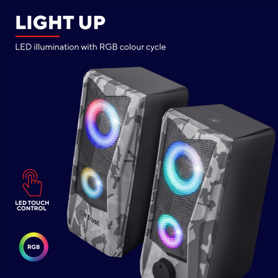 GXT 606 Javv RGB-Illuminated 2.0 Speaker Set