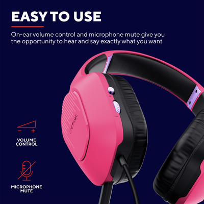 GXT 415P Zirox Gaming headset - Pink
