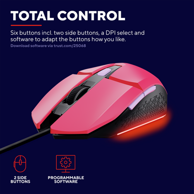 GXT 109P Felox Gaming Mouse - pink