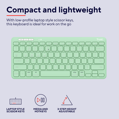 Lyra Compact Wireless Keyboard - Green