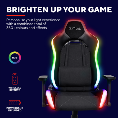 GXT 719 Ruya RGB Gaming Chair - Black