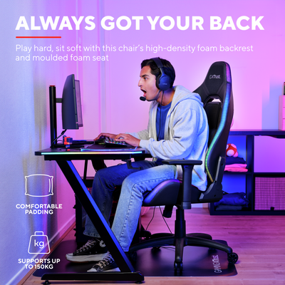 GXT 719 Ruya RGB Gaming Chair - Black