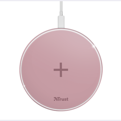 Qylo Fast Wireless Charging Pad 7.5/10W - pink-Top