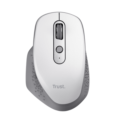 Ozaa Rechargeable Wireless Mouse - white-Top