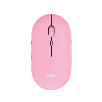 Puck Rechargeable Bluetooth Wireless Mouse - pink-Top