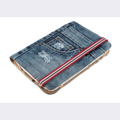 Jeans Folio Stand for 7-8” tablets - blue denim