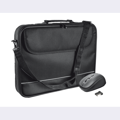 Carry Bag for 15-16” laptops with wireless mouse - black