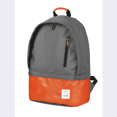 Cruz Backpack for 16" laptops - grey/orange