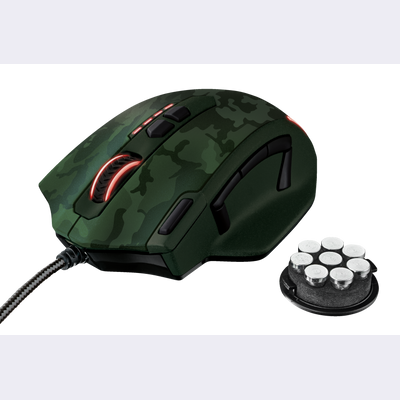 GXT 155C Caldor Gaming Mouse - green camouflage