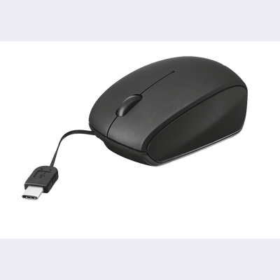 USB-C Retractable Mini Mouse - black