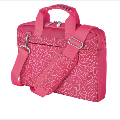 Bari Carry Bag for 13.3" laptops - pink hearts