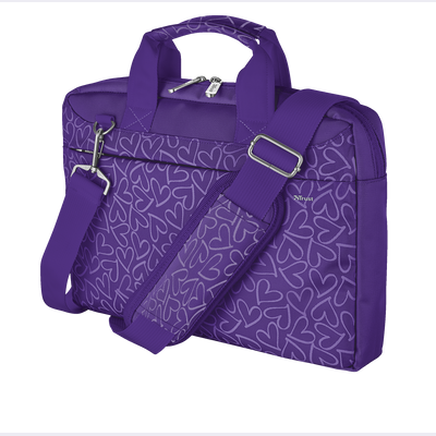 Bari Carry Bag for 13.3" laptops - purple hearts