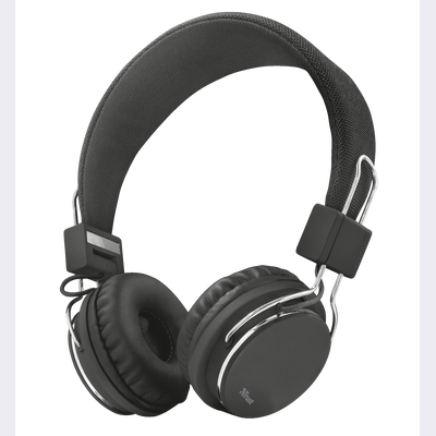 Ziva Foldable Headphones for smartphone and tablet - black