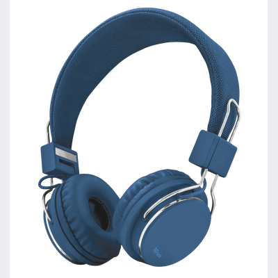 Ziva Foldable Headphones for smartphone and tablet - blue