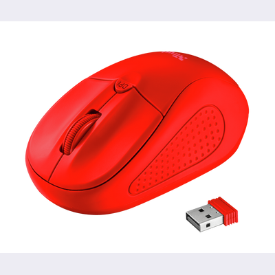 Primo Wireless Mouse - matte red