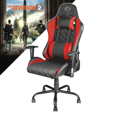 GXT 707R Resto Gaming Chair - red + The Division 2