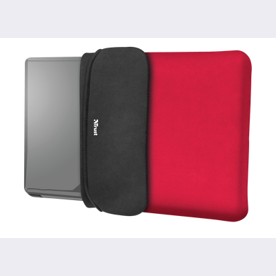 Yvo Reversible Sleeve for 15.6" Laptops with wireless mouse - red