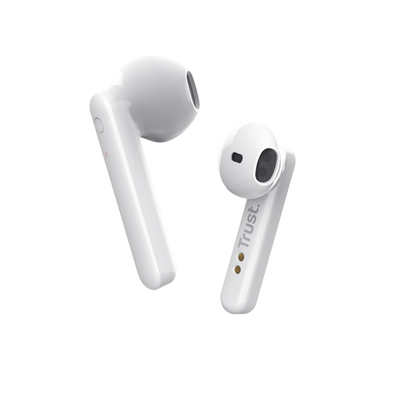 Primo Touch Bluetooth Wireless Earphones - white-Visual