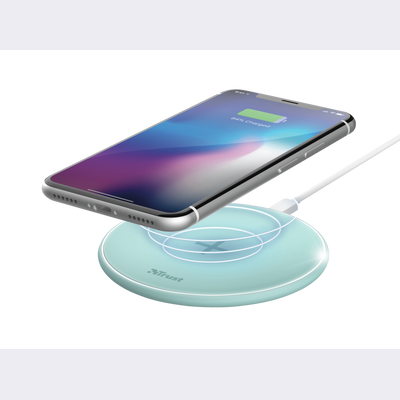 Qylo Fast Wireless Charging Pad 7.5/10W - turquoise-Visual