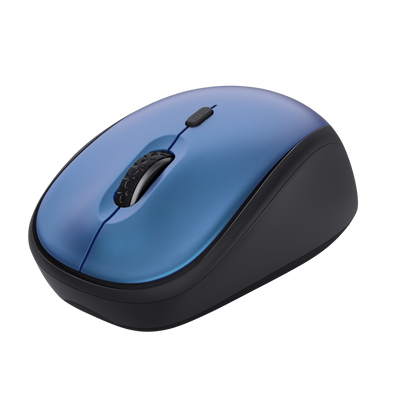 Yvi+ Silent Wireless Mouse Eco - blue-Visual