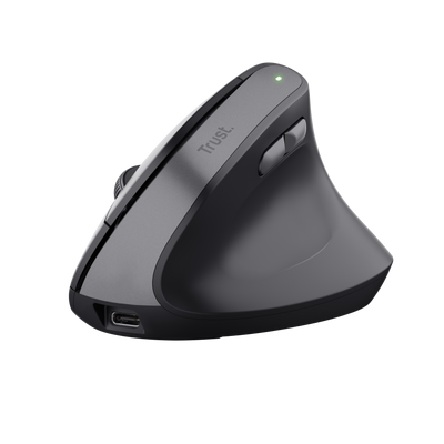 Yuno Wireless Ergonomic Mouse Black