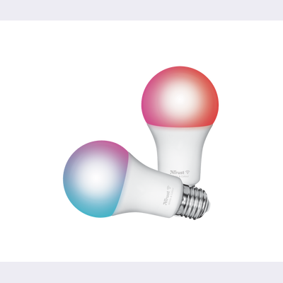 Smart WIFI LED Bulb White & Colour E27 (duo-pack)-Visual